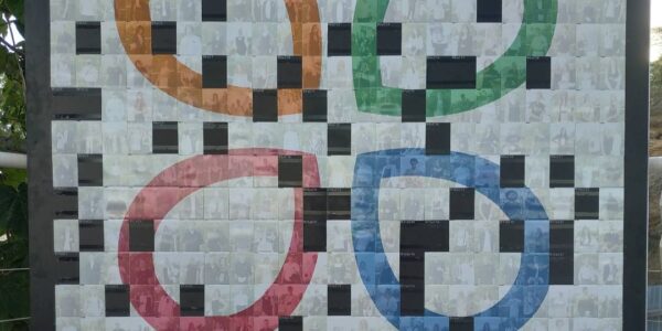 Bring your brand to life with a custom photo mosaic wall - a powerful way to showcase logos at corporate and live events