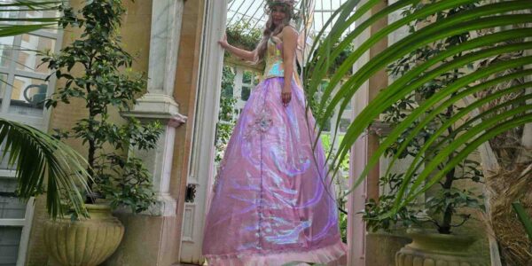Vibrant-Fairy-Stilt-Walker-Public-Festival-Events