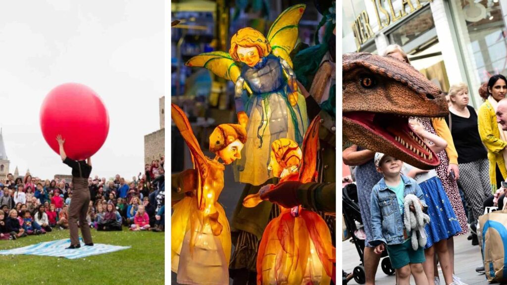A selection of family friendly visitor attraction entertainment including the balloon man, illuminate fairy puppets and interactive dinosaur entertainment. 