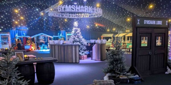 The Gymshark event space before guests arrived.