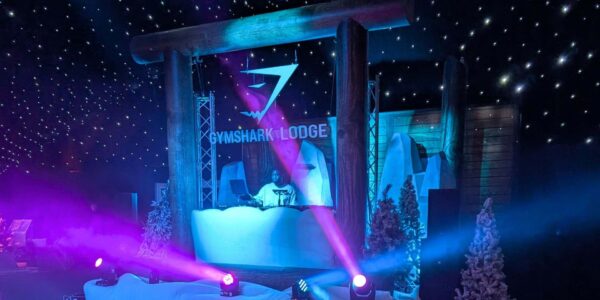 Gymshark lodge stage.