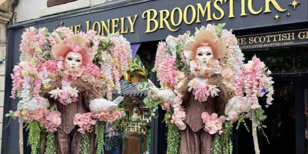 Masquerade-Stilt-Walking-Floral-Trees-Parades