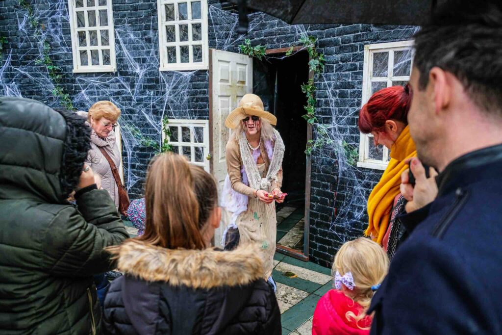 A BID event with Halloween scare actors and other entertainment, driving footfall.