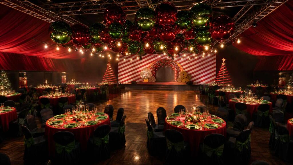 A toyland themed gala dinner event for corporates.