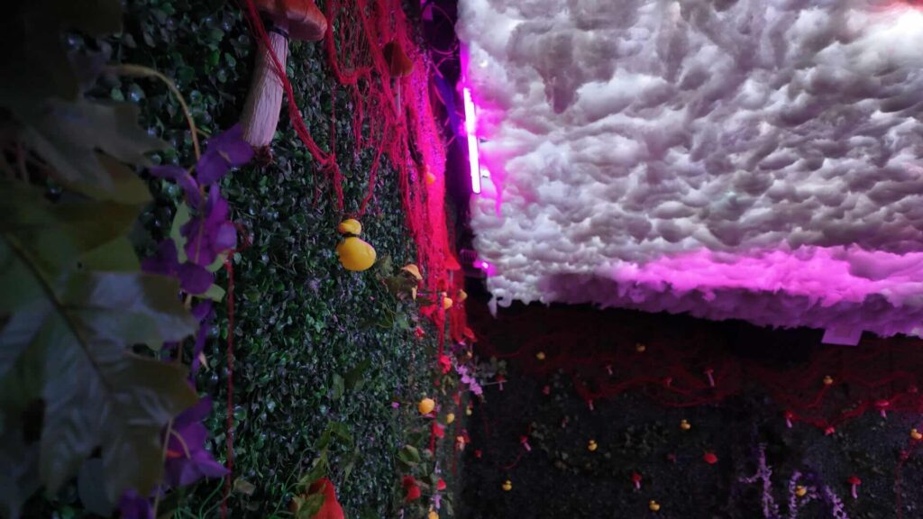 Fever Dream themed event wall and ceiling textures.