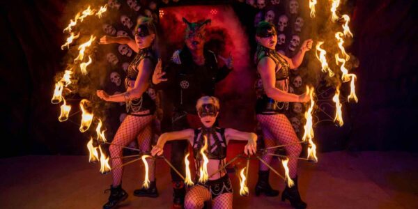 Halloween-Themed-Stage-Show-Fire-performers