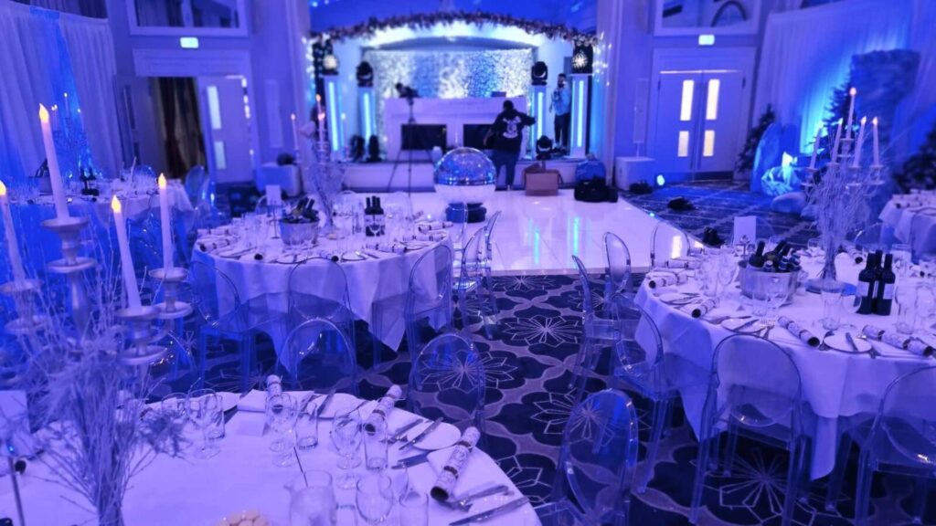 Gala dinner event setup delivered by a London event agency