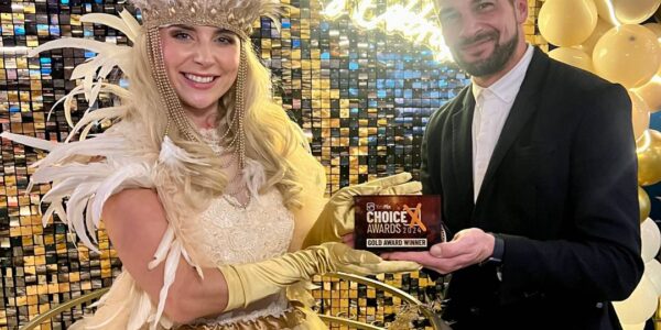 Champagne-Dress-Performer-Awards-Evening