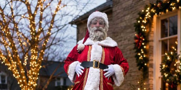 Giant-Stilt-Walking-Santa